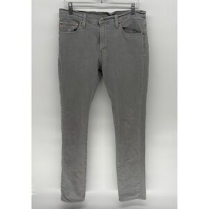 Levis Premium 511 Jeans Gray Stretch Slim Fit  Denim Pants Men 32X34